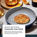 Caraway Nonstick Ceramic Cookware Set (12 Piece) Pots Pans Lids and Kitchen Storage - Non Toxic PTFE & PFOA Free - Oven Safe & Compatible