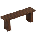 Fnova 48" Wooden Two - Person Backless Entryway Bench with Under - Bench Storage for Outdoor Garden, Living Room, Bedroom, Dining Room, Hallway