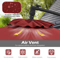 Tangkula 10ft Solar Patio Umbrella with Base Included