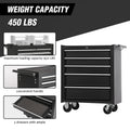 5-Drawer Rolling Tool Chest Tool Storage Cabinet with Wheels Tool Organizer Box