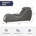 MUZZ Yoga Chair, Curved Yoga Chaise Lounge for Adults Stretching Exercising Relaxing, Chaise Lounge Chair with Adjustable Mats