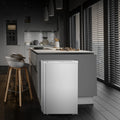 KNDKO 3.2cu.ft Upright Freezer, Compact Freezer with Removable Shelves, Adjustable Thermostat for Home/Kitchen/Office, SILVER