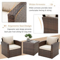 AECOJOY 7 PCS Outdoor Patio Furniture Sets with 2 Storage Boxes, Beige