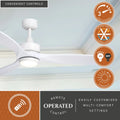 Vaxcel Curtiss Satin Brass Mid - Century Modern MCM Wood Propeller Ceiling Fan with LED Light Kit and Remote