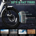 ABORON 3.0 Fat Tire Electric Trike for Senior Foldable E - Bike, 500W Motorized Tricycle Adult 20" Folding 3 Wheel Electric Commute Bike Trike W/48V