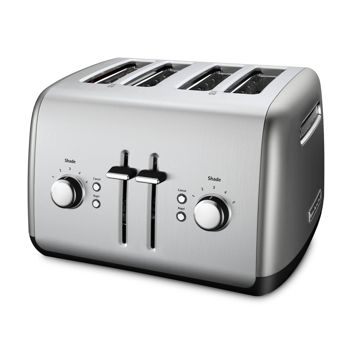 KitchenAid 4 - Slice Toaster with Manual High - Lift Lever KMT4115CU - Contour Silver