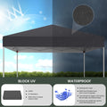 GVDV Canopy Tent, 10x10 Ft Easy Pop up Outdoor Canopy Tent, Portable Straight Leg Gazebo Instant Canopy, Blue