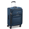 DELSEY PARIS Sky Max 2.0, 2 Piece Softside Luggage Set Includes 24" Checked Luggage and a Carry - on Duffel Bag, Blue