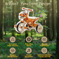 Xuanlur Kids Ride on Dinosaur Tricycle, Toddlers Kid Trike with Wide Flash Wheels, Anti - Slip Pedals, Rear Basket, Music & LED Lights, Toddler Bike