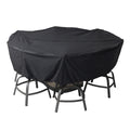 Agio Nicolet 7-Piece Fire Outdoor Patio High Dining Set