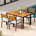 Tangkula Stackable Patio Dining Chairs Set of 6