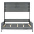 Queen Murphy Bed with Sofa - 2 - in - 1 Design, Storage Solutions & Dual - Piston Mechanism