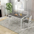 Costway 5-Piece Solid Wood Dining Set for Kitchen