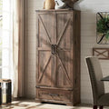 72 - Inch Tall Farmhouse Kitchen Pantry Cabinet - Stylish Storage Cupboard