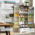72 - Inch Tall Farmhouse Kitchen Pantry Cabinet - Stylish Storage Cupboard