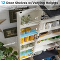 72 - Inch Tall Farmhouse Kitchen Pantry Cabinet - Stylish Storage Cupboard