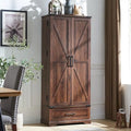 72 - Inch Tall Farmhouse Kitchen Pantry Cabinet - Stylish Storage Cupboard