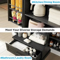72 - Inch Tall Farmhouse Kitchen Pantry Cabinet - Stylish Storage Cupboard