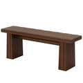 Fnova 48" Wooden Two - Person Backless Entryway Bench with Under - Bench Storage for Outdoor Garden, Living Room, Bedroom, Dining Room, Hallway