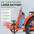 ABORON 3.0 Fat Tire Electric Trike for Senior Foldable E - Bike, 500W Motorized Tricycle Adult 20" Folding 3 Wheel Electric Commute Bike Trike W/48V