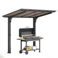 AECOJOY 8' x 5' Gazebo Outdoor Pergola for Patio, Freestanding Lean to Hard Top Grill Gazebo
