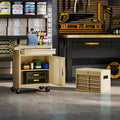 2 - in - 1 Rolling Tool Chest, 5-Drawer Tool Storage Cabinet with Wheels, Adjustable Shelf, Tool Box Organizer for Garage Warehouse Workshop