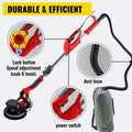 Drywall Sander 850W, Electric Drywall Sander, Electric Sander, with LED Strip Light and Vacuum Bag, Variable Speed 800 - 1750 RPM, Foldable Sheetrock