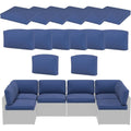 AECOJOY Outdoor Cushions for Patio Furniture 14PCS Outdoor Cushion Covers Replacement Washable with Zipper