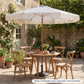 Tangkula 7Ft Patio Umbrella with Fringe for Deck Backyard Poolside