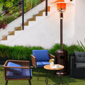 50,000 BTU Propane Patio Heater, Standing Stainless Steel Outdoor Heater with Wheels, Triple Protection, CSA Certified for Deck & Commercial