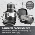20-Piece Aluminum Ultra - Durable Non - Stick Diamond Infused Cookware and Bakeware Set