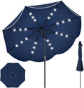 Tangkula 9 FT Solar Patio Umbrella with Base Included