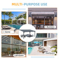 AECOJOY 16x10 Outdoor Hardtop Gazebo Adjustable Height (6.5-9.8Ft) Pergola for Patio