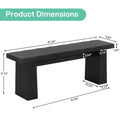 Fnova 48" Wooden Two - Person Backless Entryway Bench with Under - Bench Storage for Outdoor Garden, Living Room, Bedroom, Dining Room, Hallway