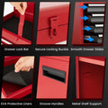 2 - in - 1 Rolling Tool Chest, 5-Drawer Tool Storage Cabinet with Wheels, Adjustable Shelf, Tool Box Organizer for Garage Warehouse Workshop