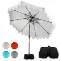 Tangkula 9 FT Solar Patio Umbrella with 32 LED Lights
