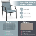 Tangkula 9 Pieces Patio Dining Set for 8 Outdoor Rectangular Patio Table