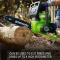 Greenworks 40V 12" Cordless Chainsaw with 2.0 Ah Battery & Charger, 20262