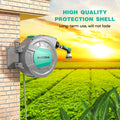 AUOSHI Retractable Garden Hose Reel 1/2" 100ft Automatic Hose Reel with 10 Function Sprayer Nozzle Wall Mount 180 Deg Swivel Bracket Hose Reel with Any Length Lock Slow Return System