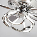 Parrot Uncle 52 - Inch Contemporary Chrome Ceiling Fan with Integrated LED Lights and Remote Control