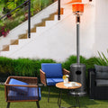 50,000 BTU Propane Patio Heater, Standing Stainless Steel Outdoor Heater with Wheels, Triple Protection, CSA Certified for Deck & Commercial