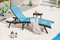 AECOJOY Outdoor Chaise Lounge, All Weather Pool Lounge Chairs Ergonomic Design (Blue, 1 PCs)