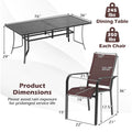 Tangkula 9 Pieces Patio Dining Set for 8
