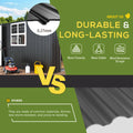 AECOJOY 16' x 12' Outdoor Storage Shed, Large 12x16 Metal Sheds with Windows, Utility  Tool Storage