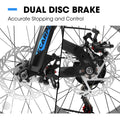 20 in Mountain Bike for 7 - 15 Years Old, 7 Speed Kids Bike with High Carbon Steel Frame, Fat Tire and Dual Disc Brake, Front Suspension Mountain