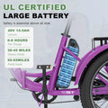 ABORON 3.0 Fat Tire Electric Trike for Senior Foldable E - Bike, 500W Motorized Tricycle Adult 20" Folding 3 Wheel Electric Commute Bike Trike W/48V