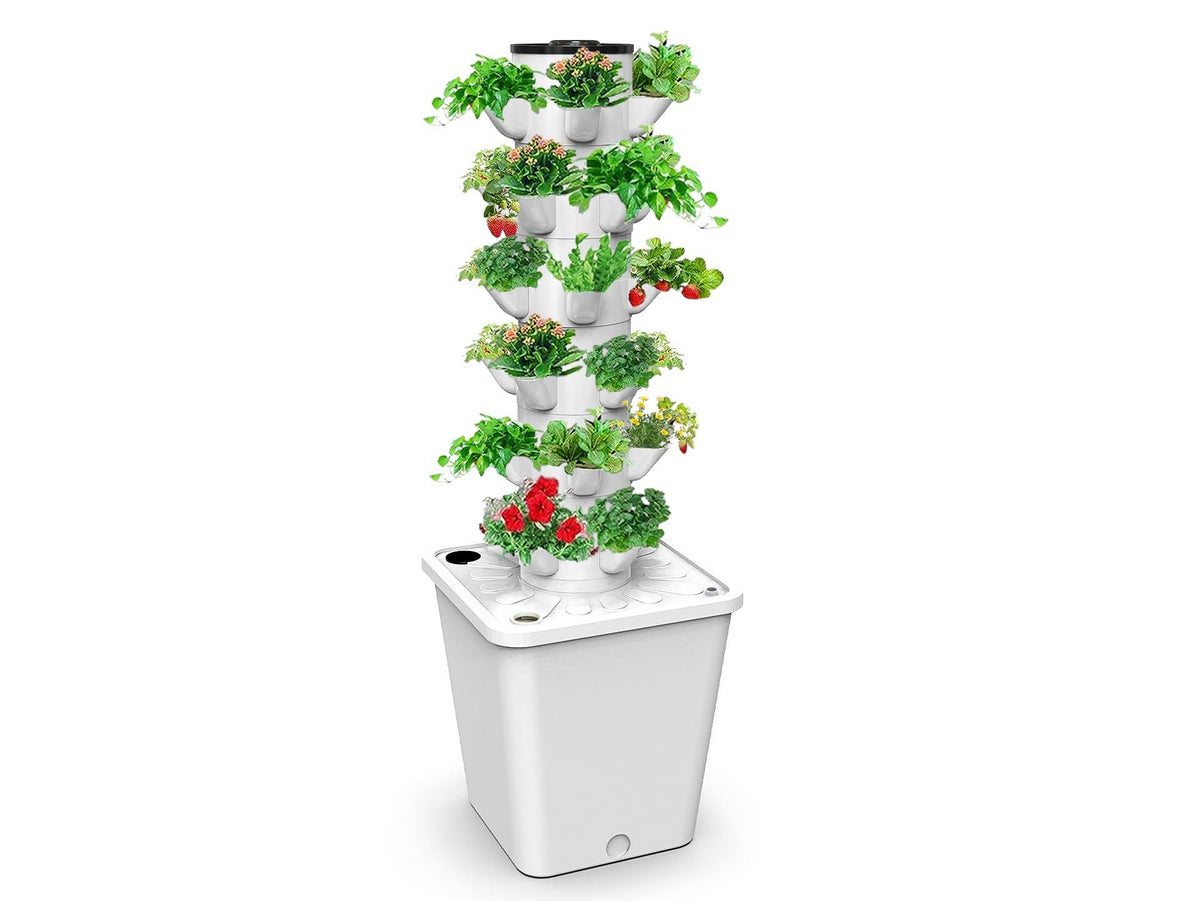 Tower Garden Hydroponics Growing System,Indoor Smart Garden,Nursery Germination Kit Including Smart Plug,water Pump(No Seedlings Included)