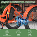 ABORON 3.0 Fat Tire Electric Trike for Senior Foldable E - Bike, 500W Motorized Tricycle Adult 20" Folding 3 Wheel Electric Commute Bike Trike W/48V
