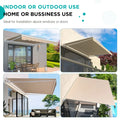 AECOJOY 20'x10' Manual Retractable Awning Sun Shade, Patio Awning Canopy