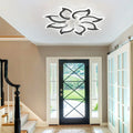 Garwarm Dimmable Ceiling Fan with Light and Remote Control, 27" Small Flush Mounted Ceiling Fan